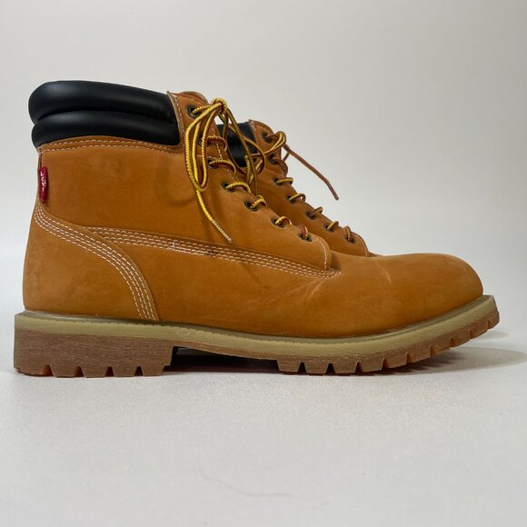 Levi's Men's Tan Work Boots Size 12, EU 46.5, UK 11 - Rugged & Durable - Picture 1 of 7